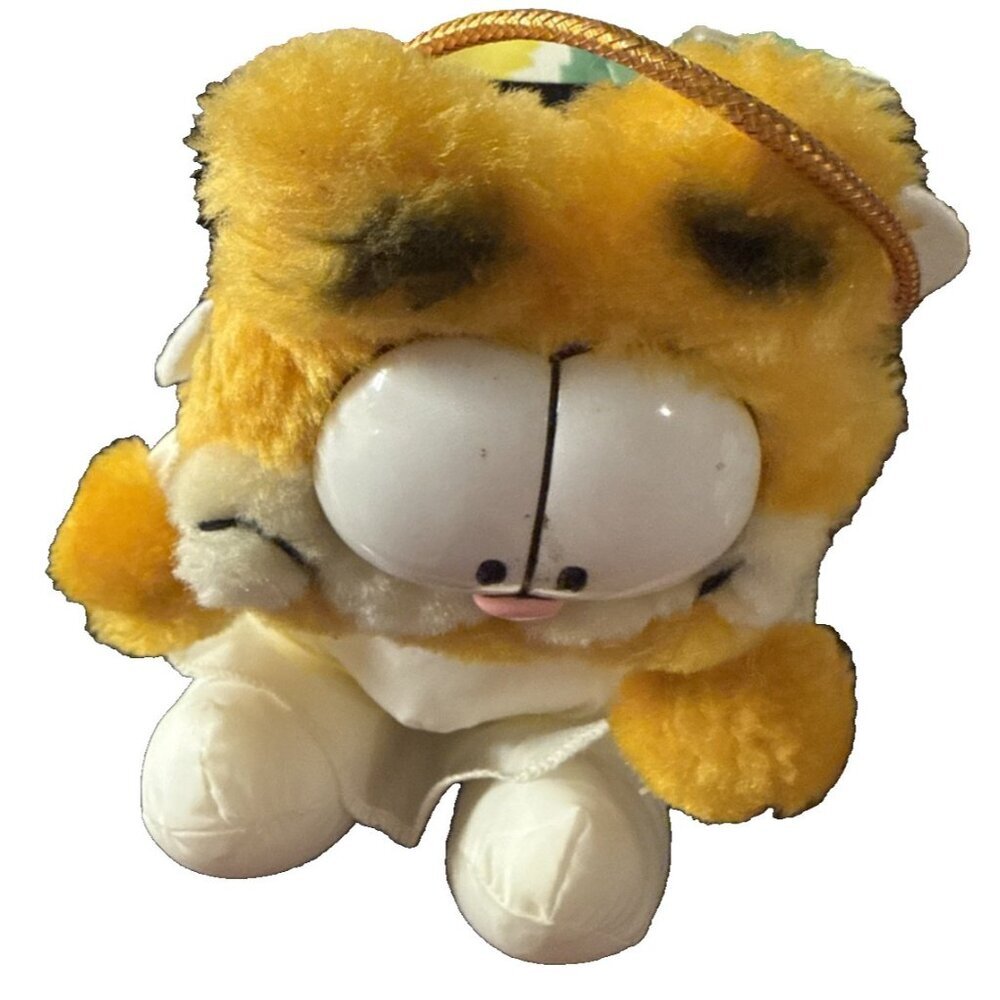 VTG Garfield Angel Plush Stuffed Animal Orange Cat Christmas Vintage Mcdonalds - Picture 2 of 7